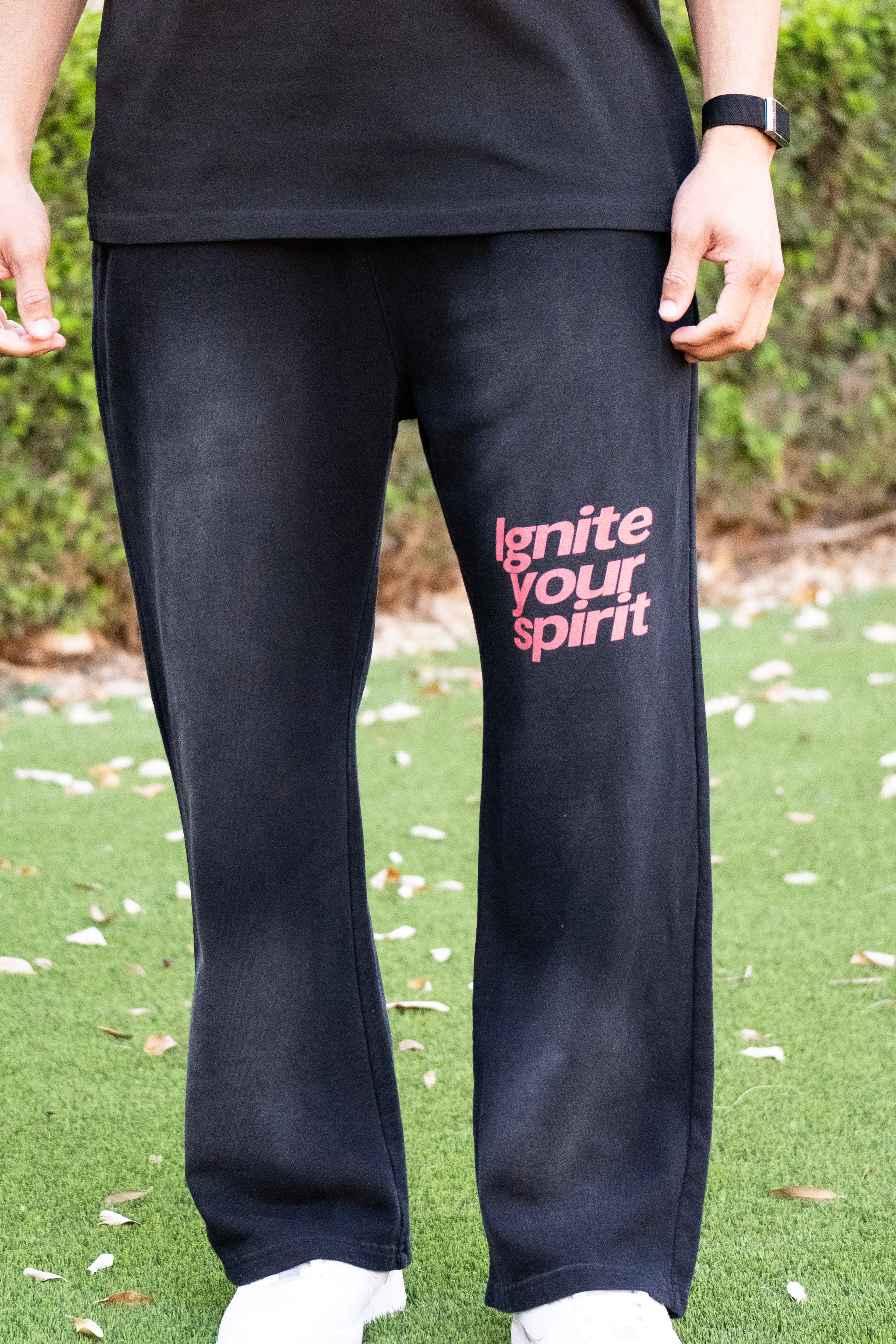 Ignite Your Spirit - Faded Loose Fit Sweatpants